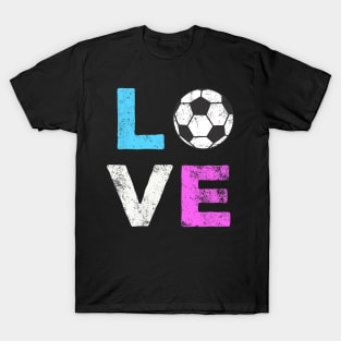 LOVE Soccer American Team Fan T-Shirt